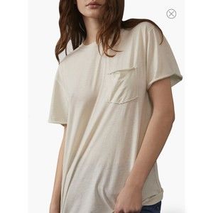 NWT Free People Women’s Vella Tee In White Swan, Sz Small